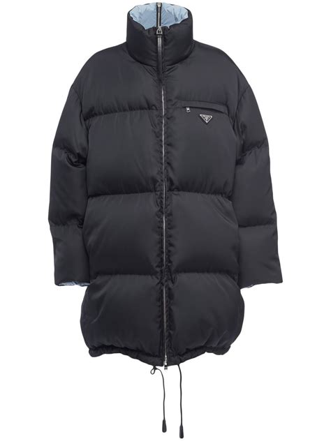 prada long puffer coat|prada re nylon puffer jacket.